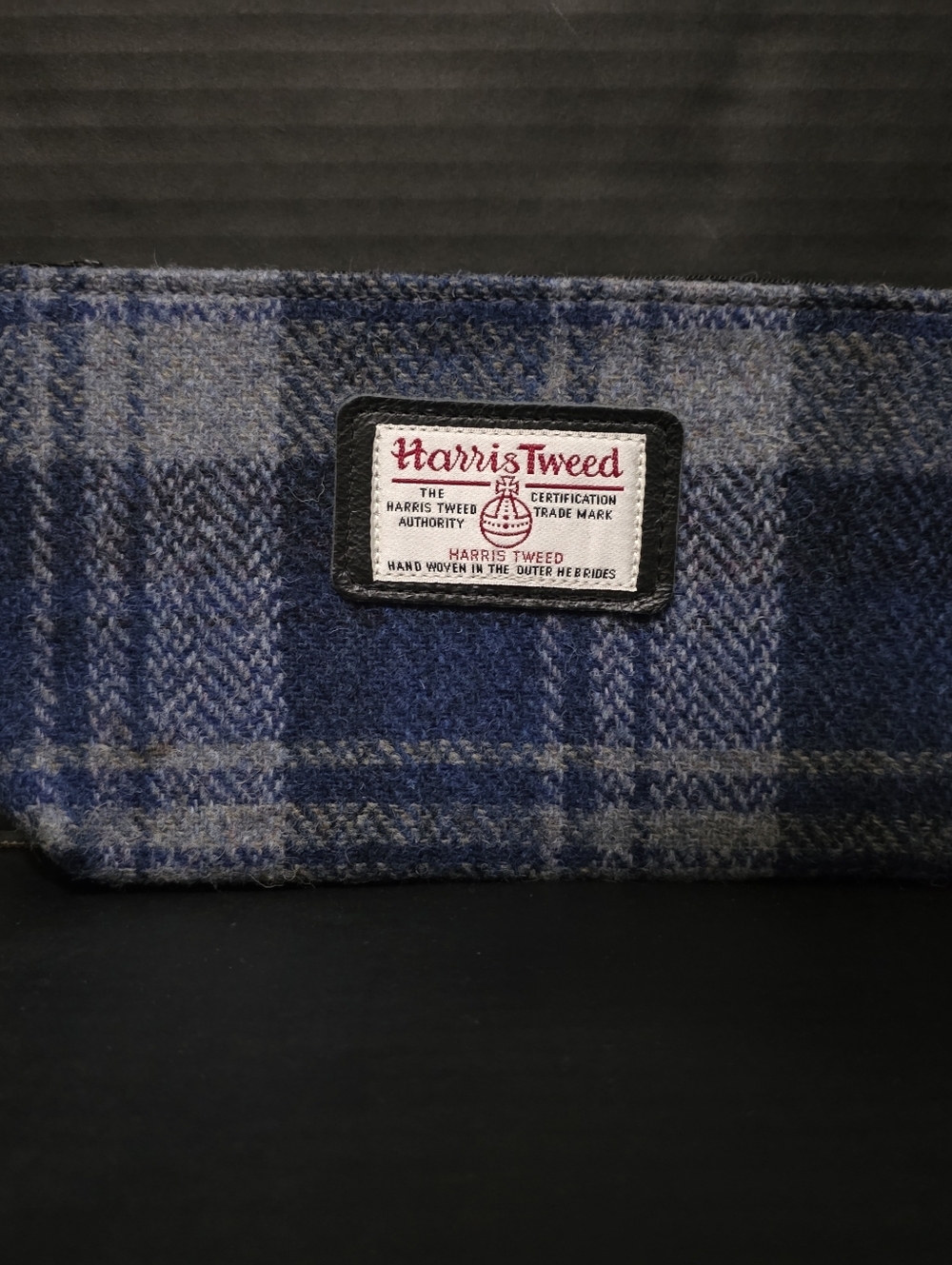 NWOT Harris Tweed Womens Hand Woven Cosmetic Makeup Bag 9.5" X 5.375"